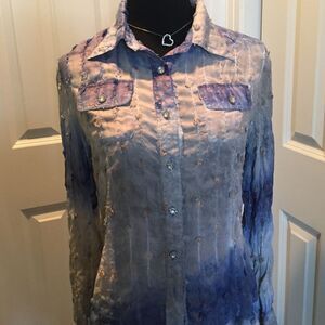Spectacular ombré blouse by Azi jeans in m.